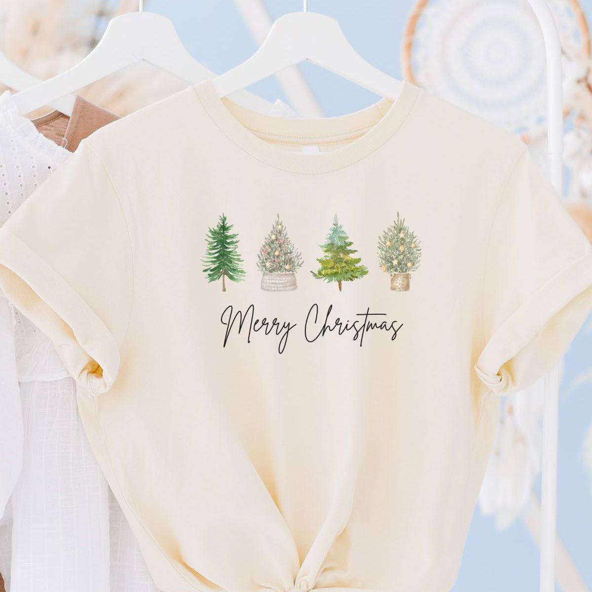 Merry Christmas Trees Women's T-Shirt