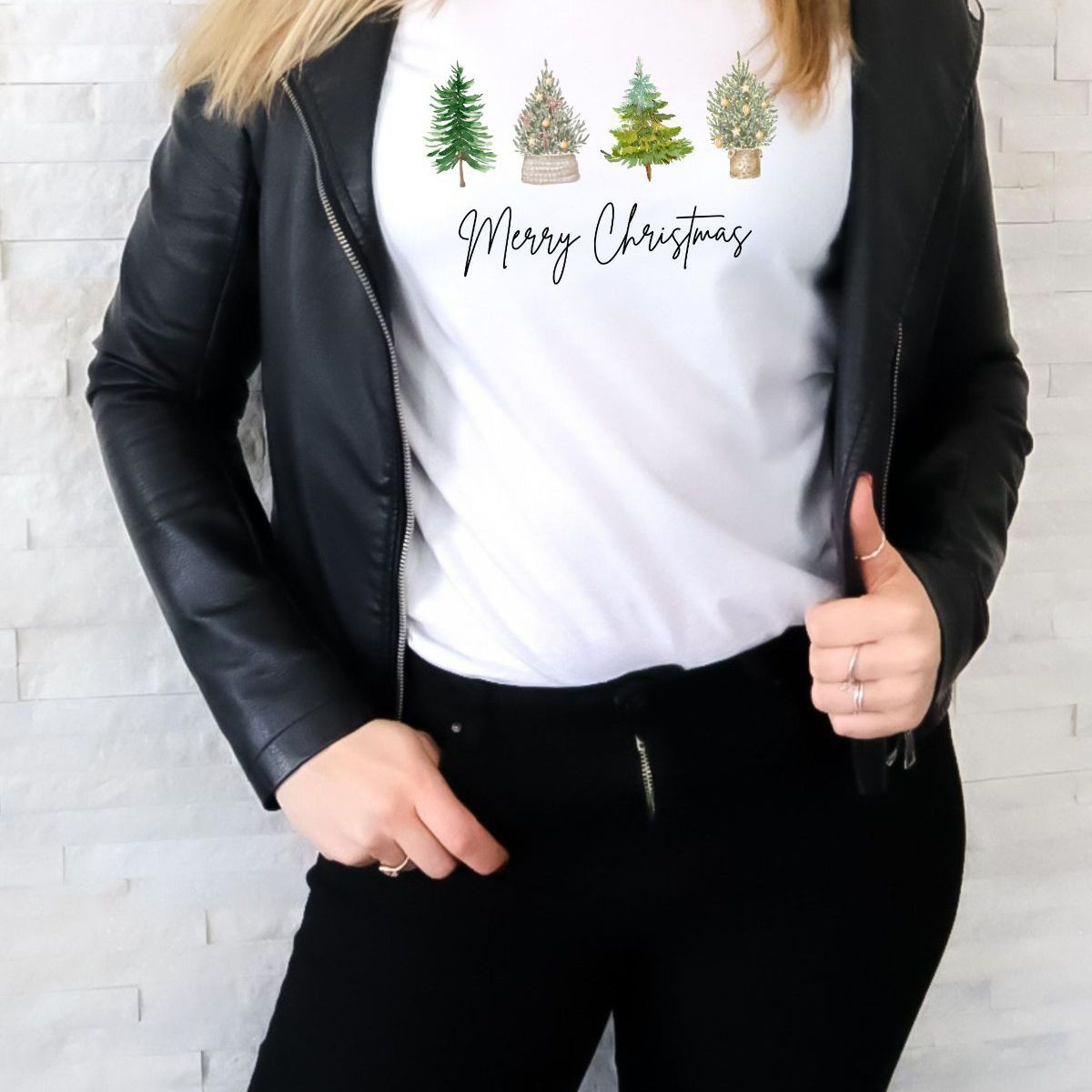 Merry Christmas Trees Women's T-Shirt