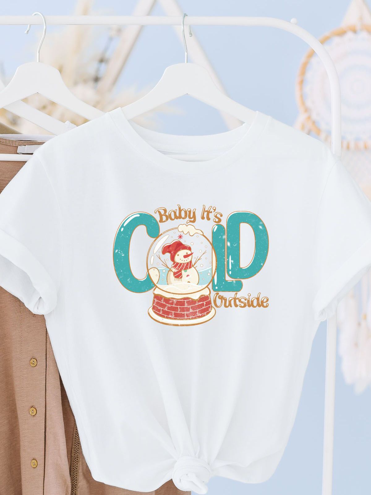 Baby It's Cold Women's T-Shirt Christmas