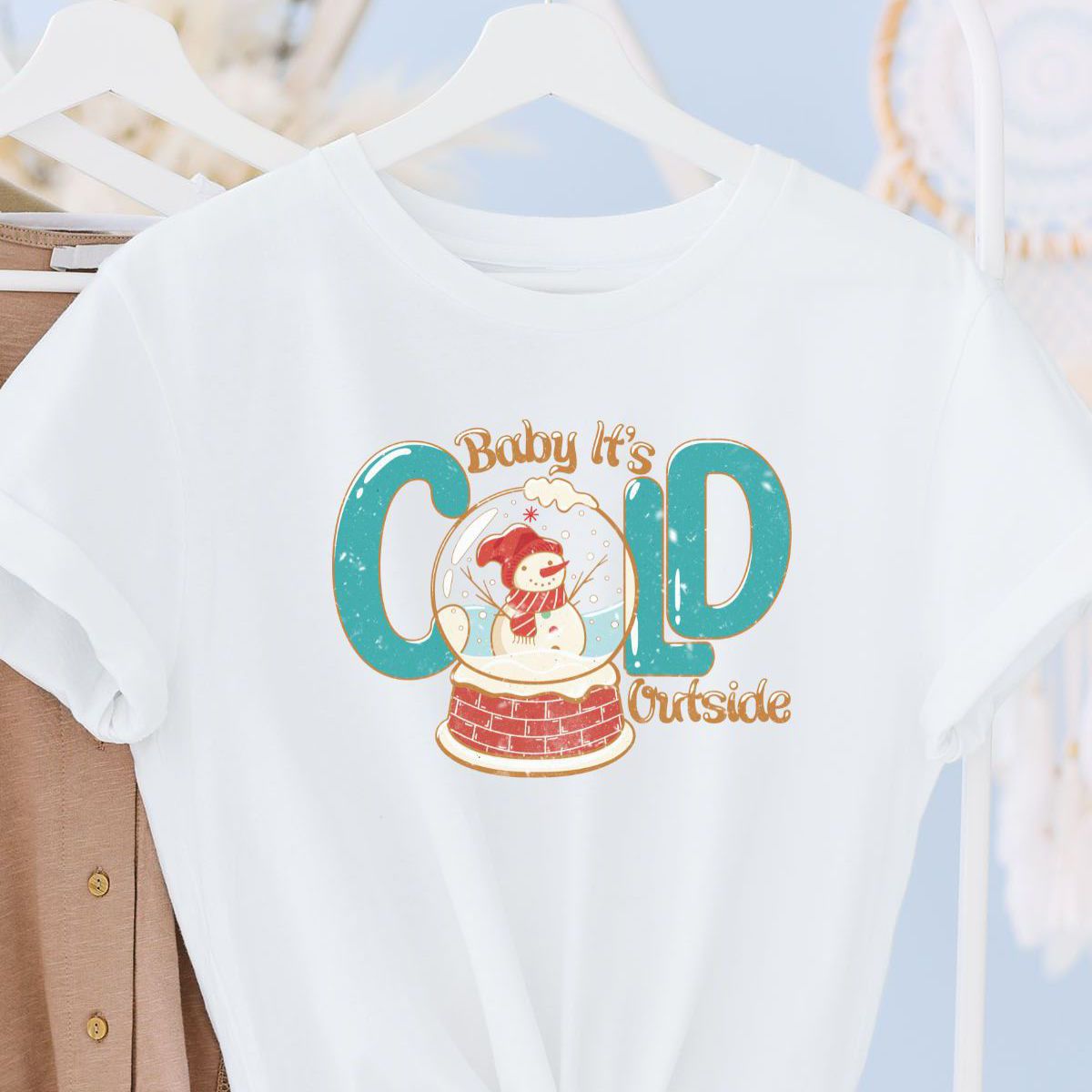 Baby It's Cold Women's T-Shirt Christmas