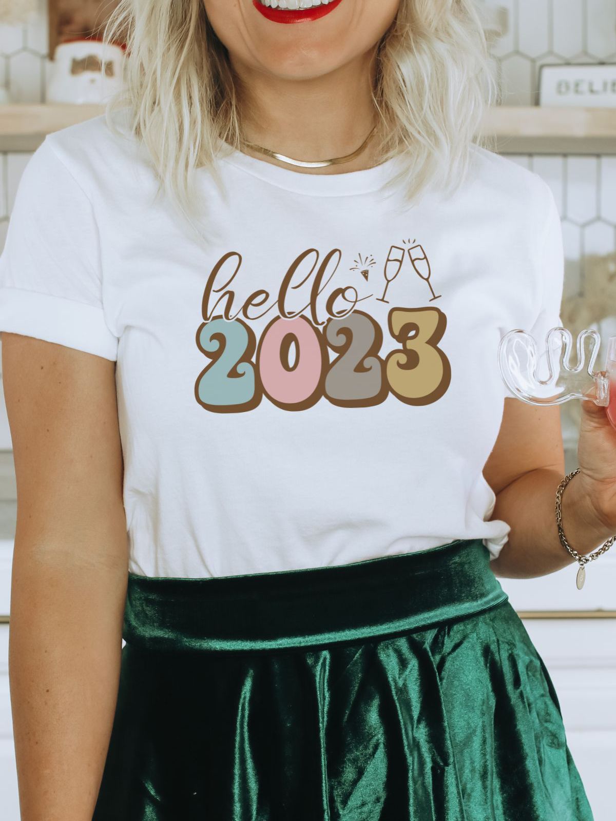 Hello 2023 Women T-Shirt New Year