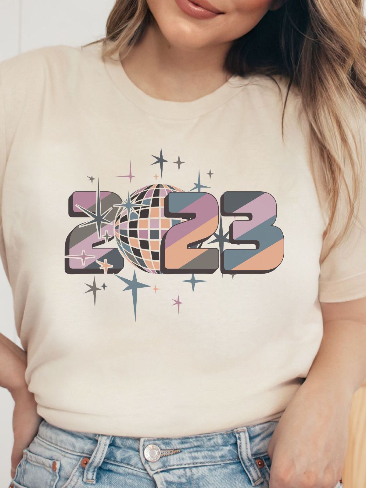 2023 Disco Ball Women's Tee New Year