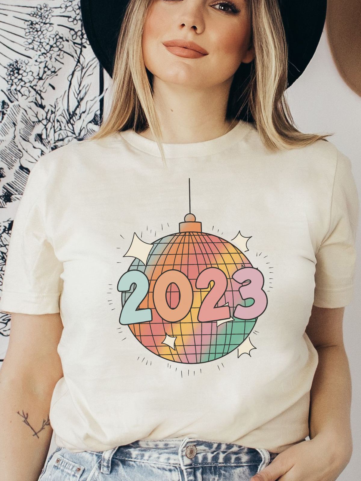 2023 Disco Ball Unisex T-Shirt New Year