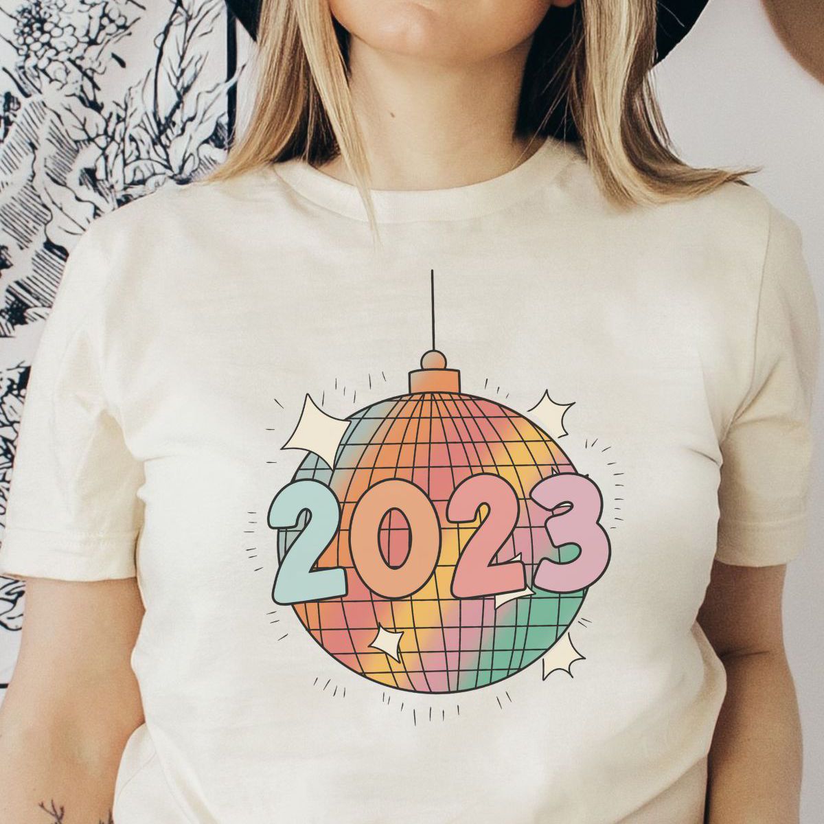 2023 Disco Ball Unisex T-Shirt New Year