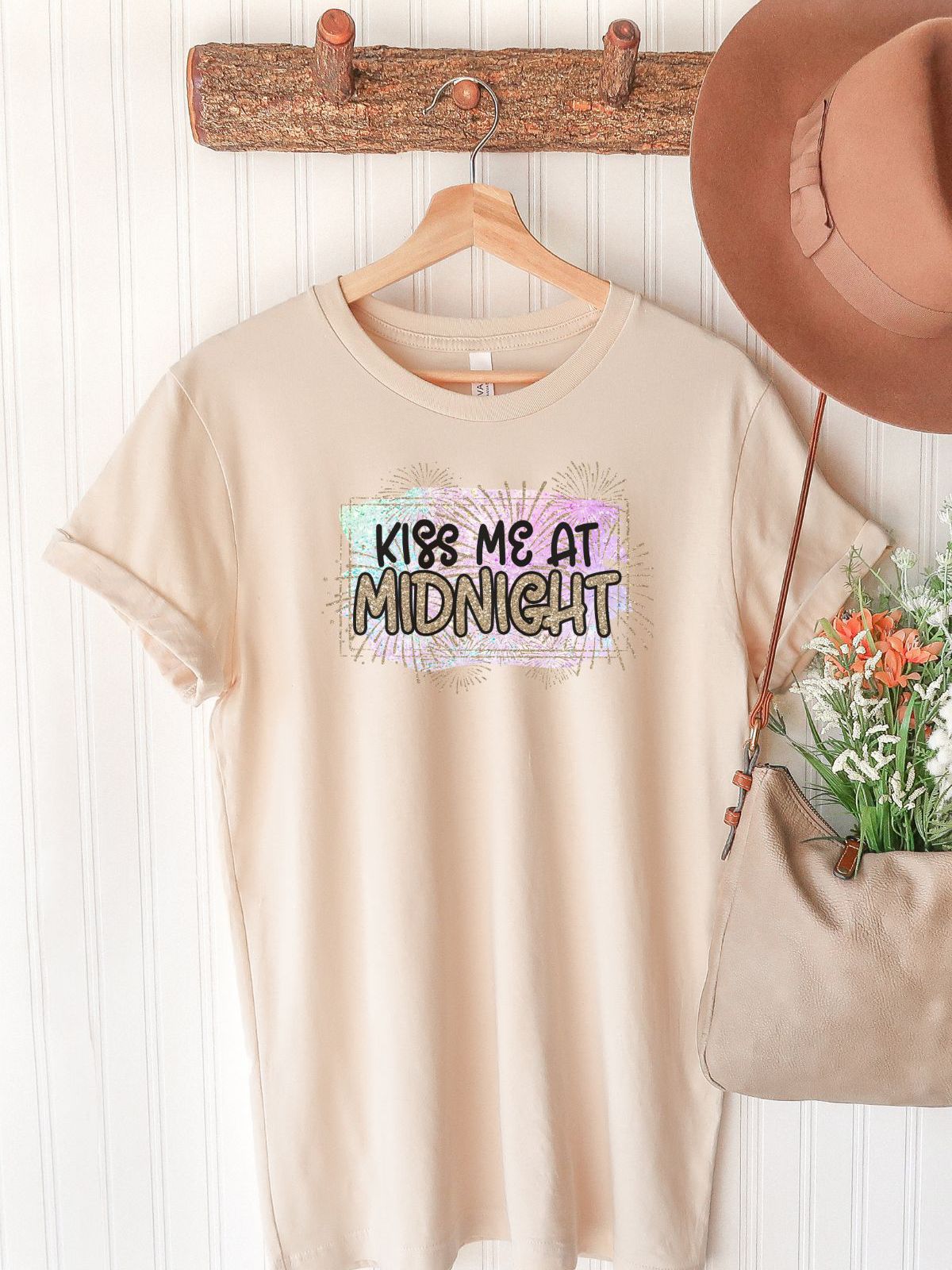 Kiss Me at Midnight Women's Tee New Year