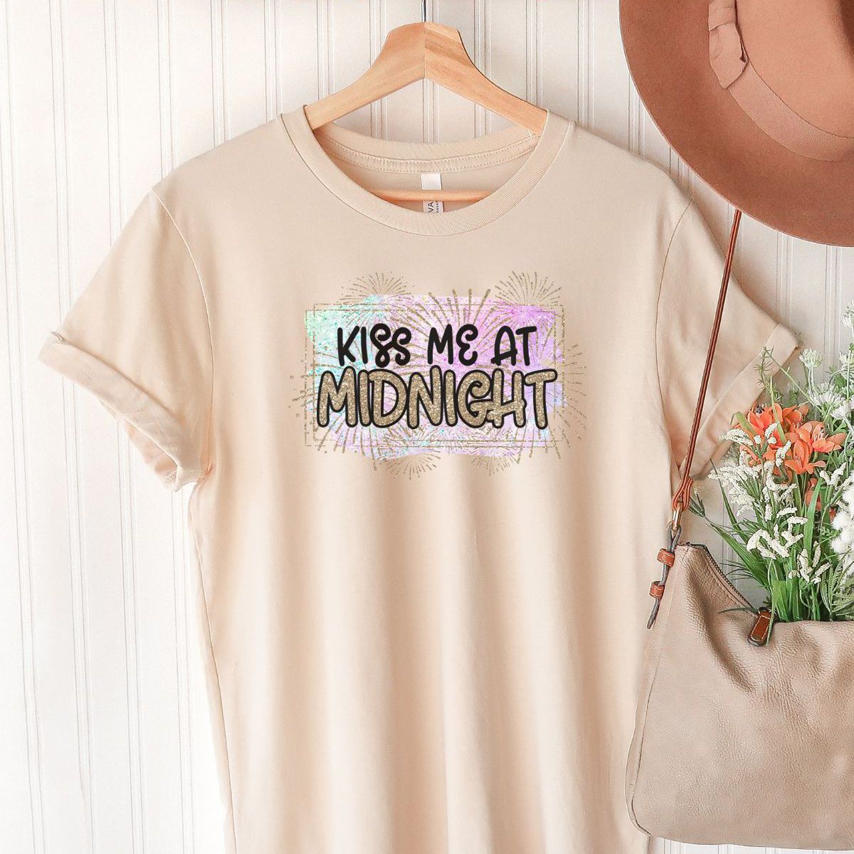 Kiss Me at Midnight Women's Tee New Year