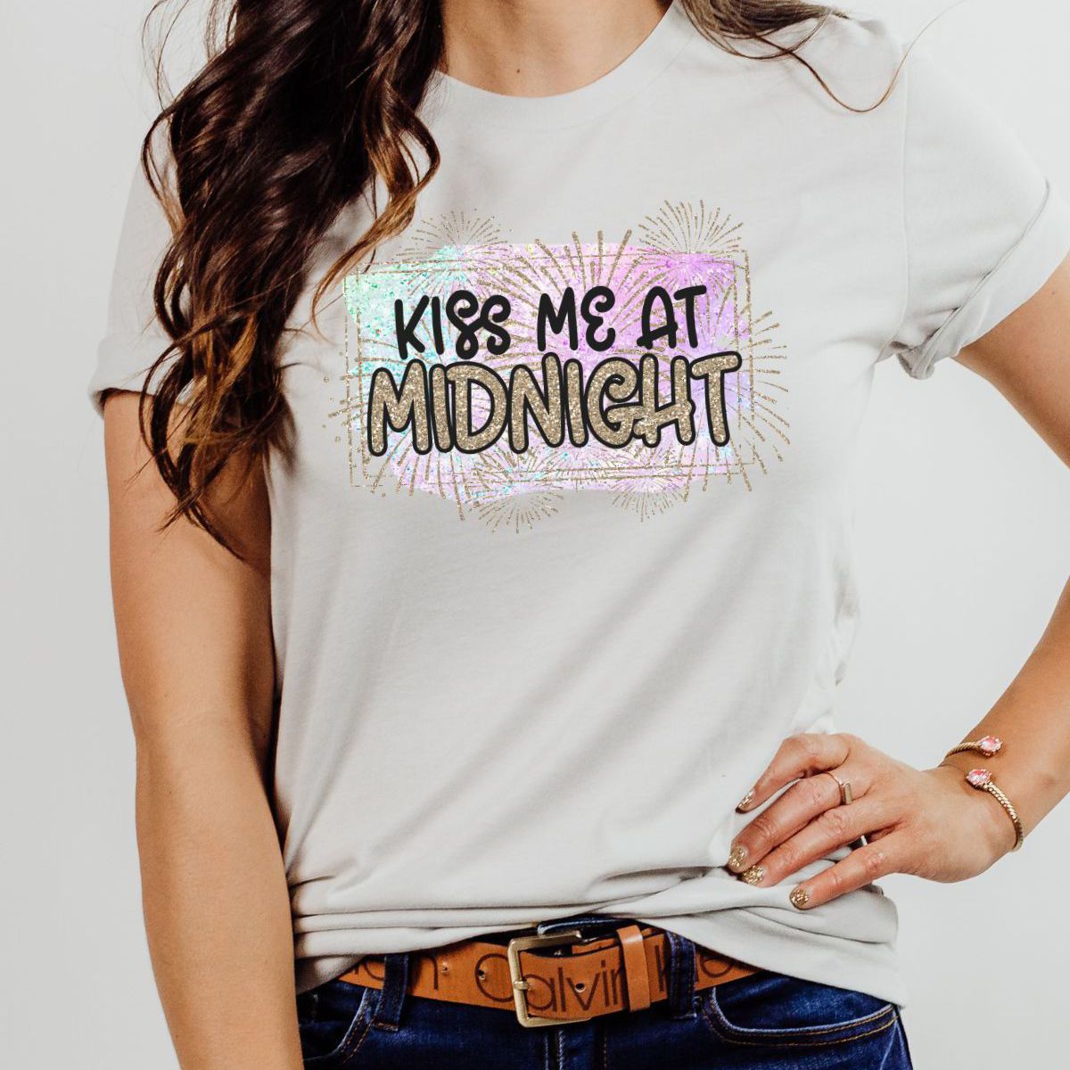 Kiss Me at Midnight Women's Tee New Year