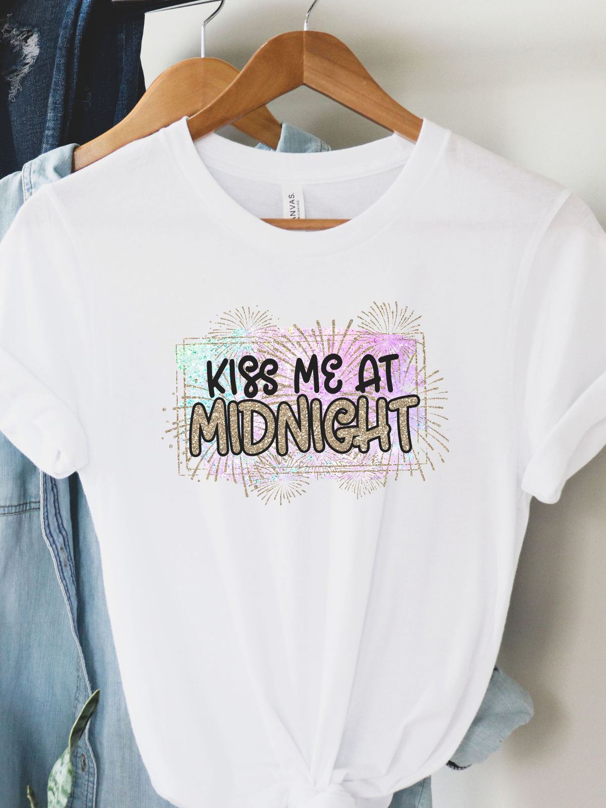 Kiss Me at Midnight Women's Tee New Year
