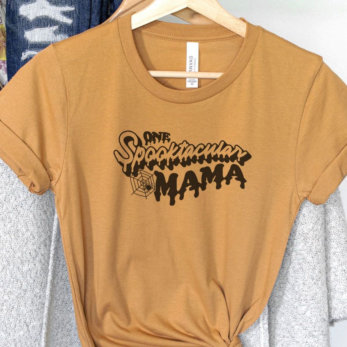 Spooktacular Mama Womens T-Shirt Halloween