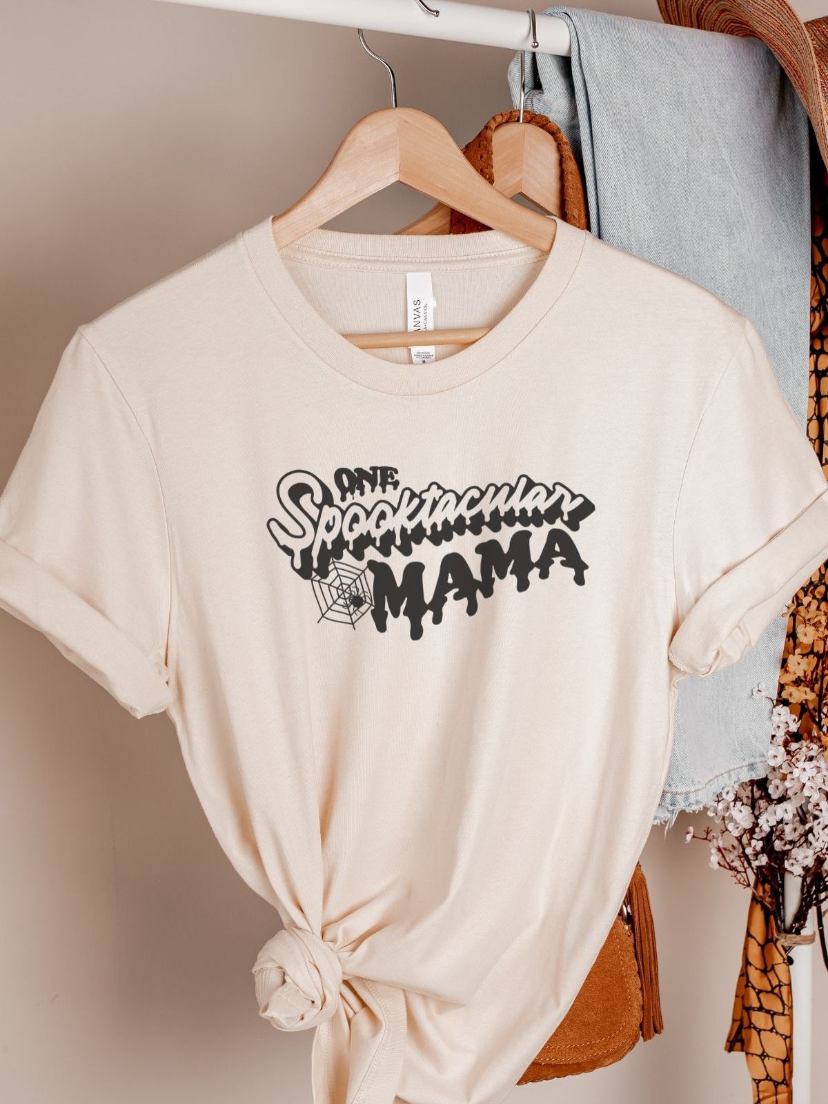 Spooktacular Mama Womens T-Shirt Halloween