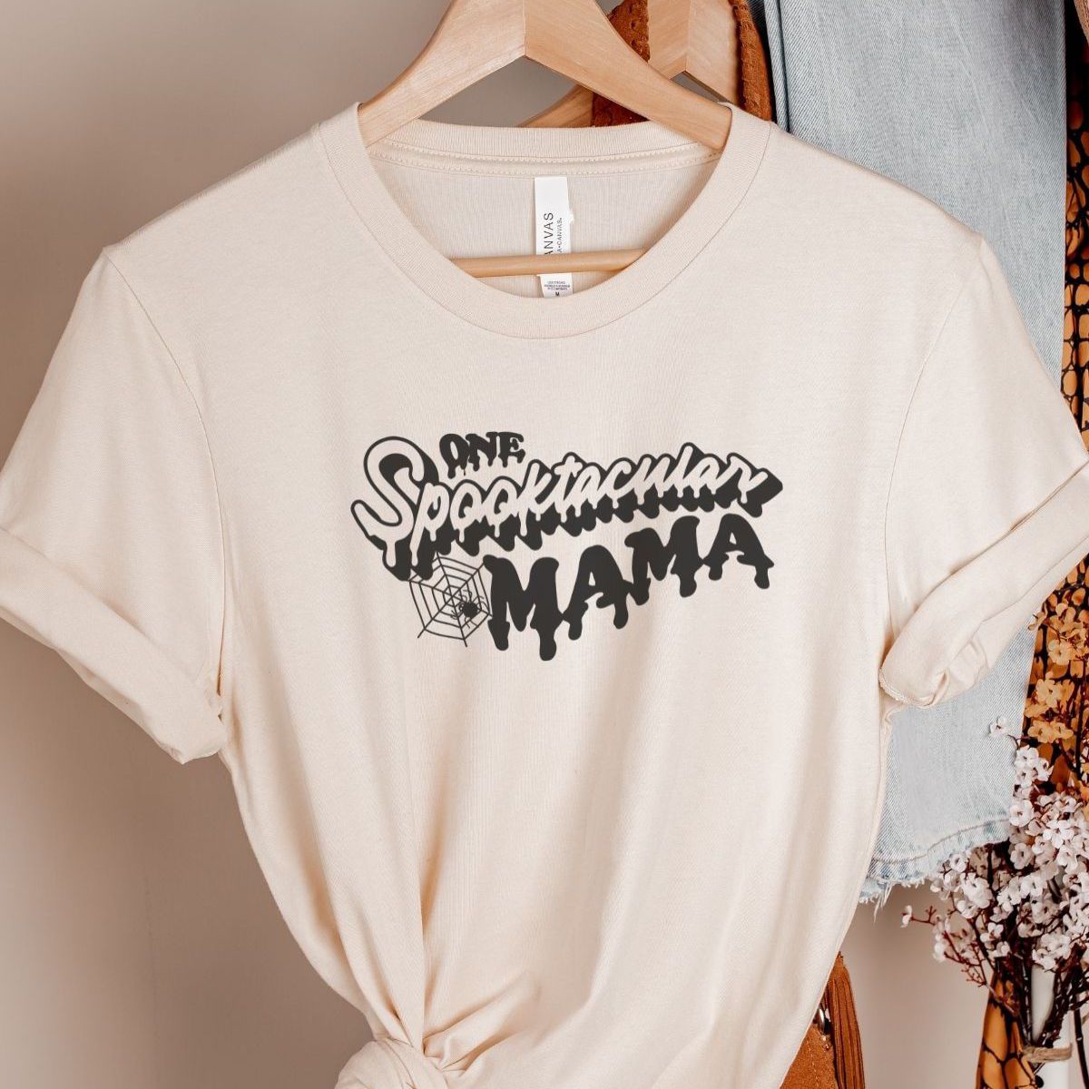 Spooktacular Mama Womens T-Shirt Halloween