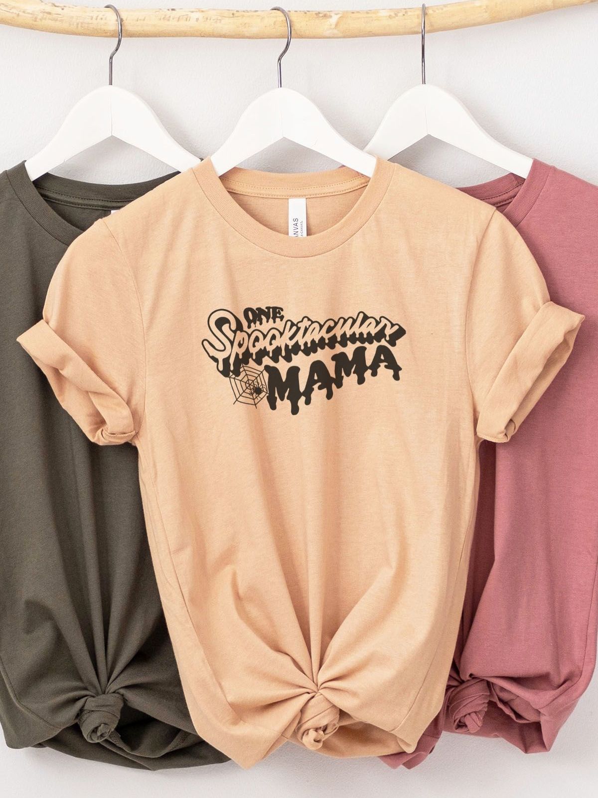 Spooktacular Mama Womens T-Shirt Halloween