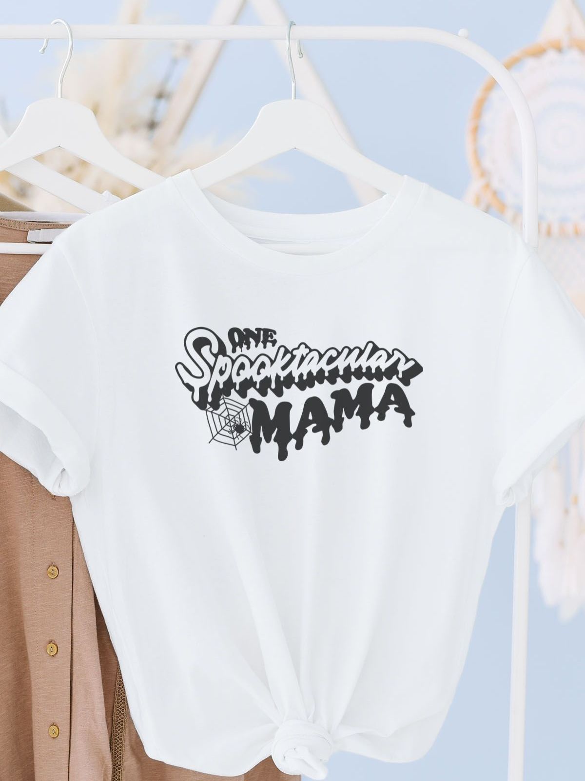 Spooktacular Mama Womens T-Shirt Halloween