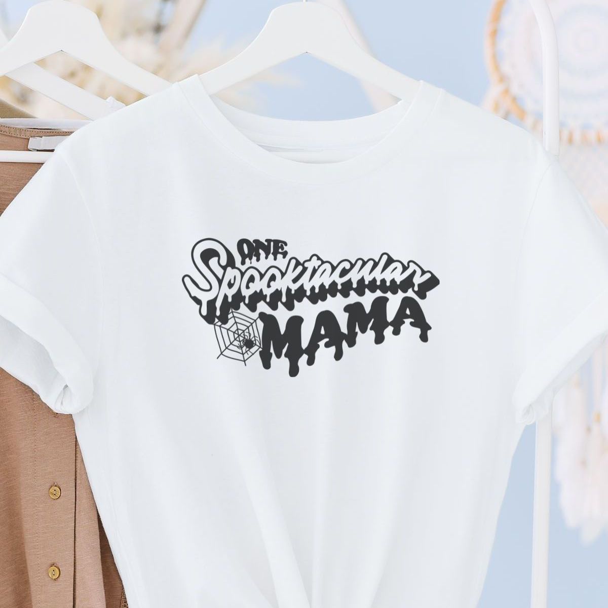 Spooktacular Mama Womens T-Shirt Halloween