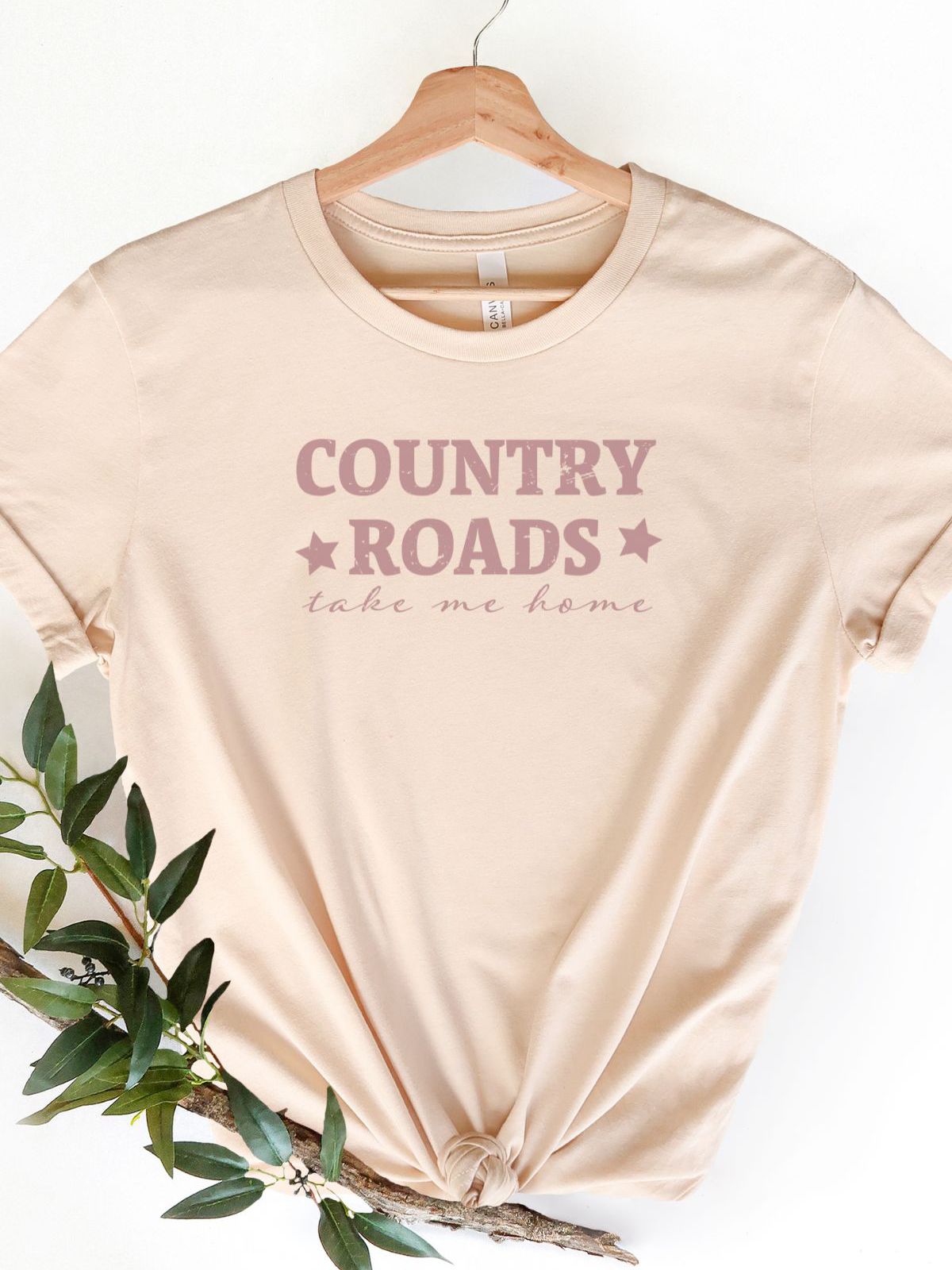 Country Roads Womens T-Shirt Casual