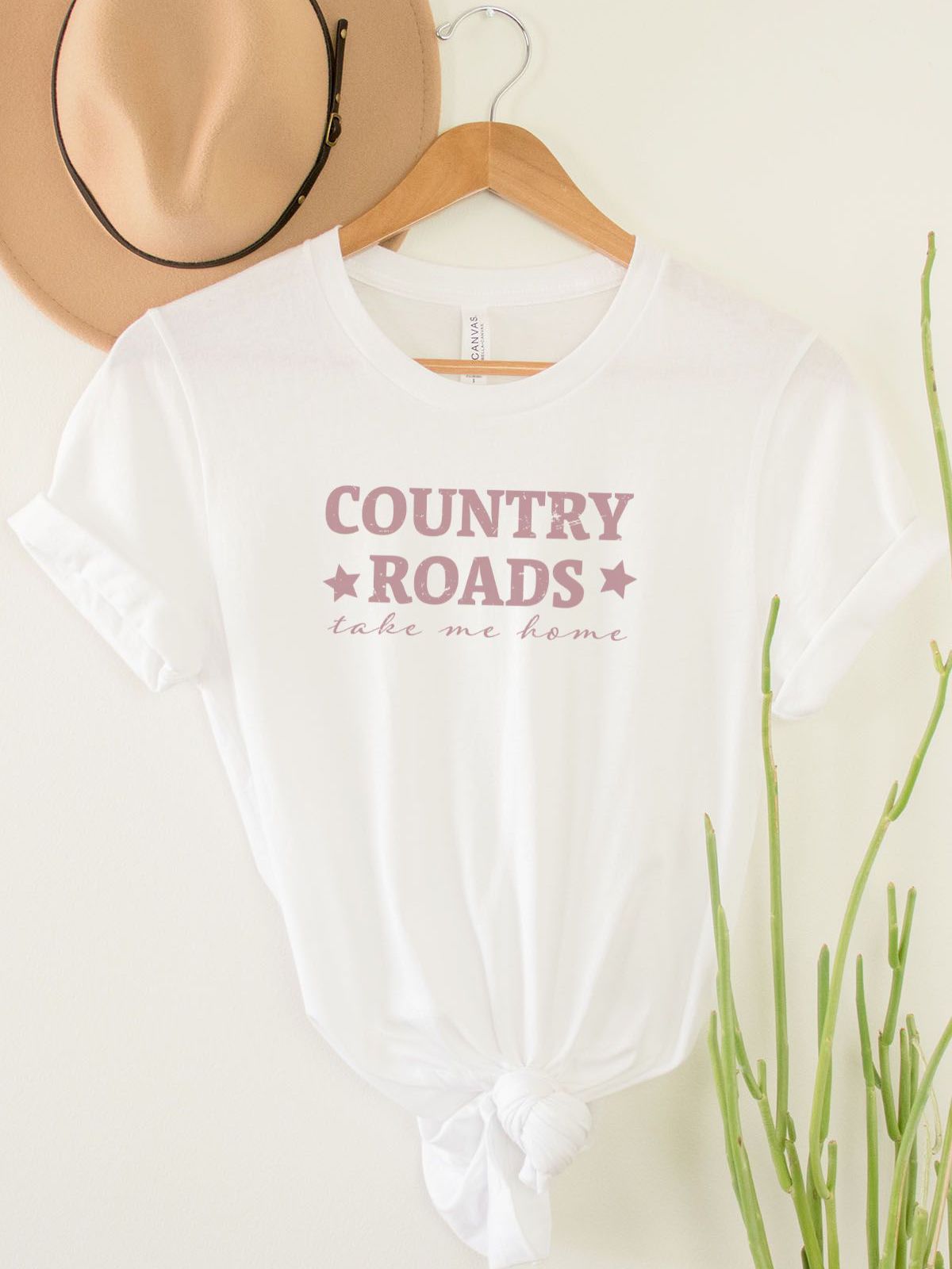 Country Roads Womens T-Shirt Casual