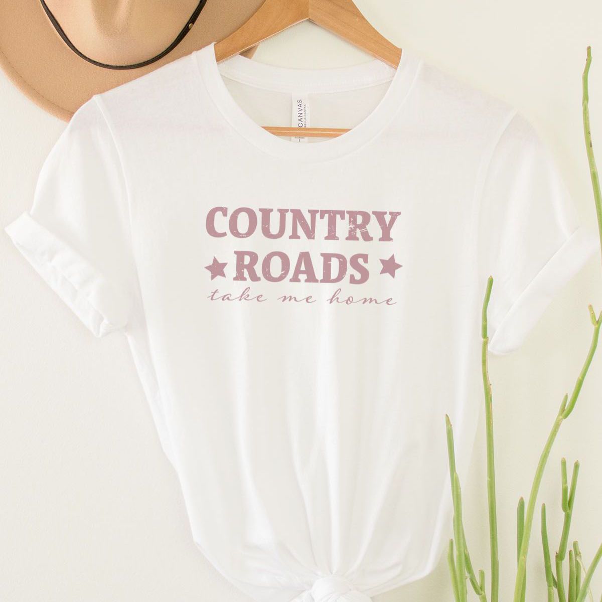 Country Roads Womens T-Shirt Casual