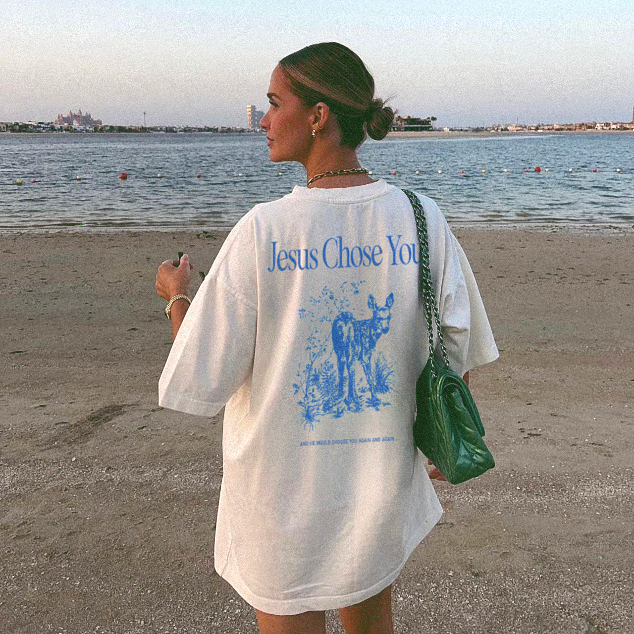 Choose Jesus Cobalt Doe Tee